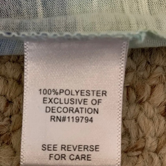 ✨NWT✨World Unity Blue Waves Tank Top Sz Medium - Picture 7 of 8